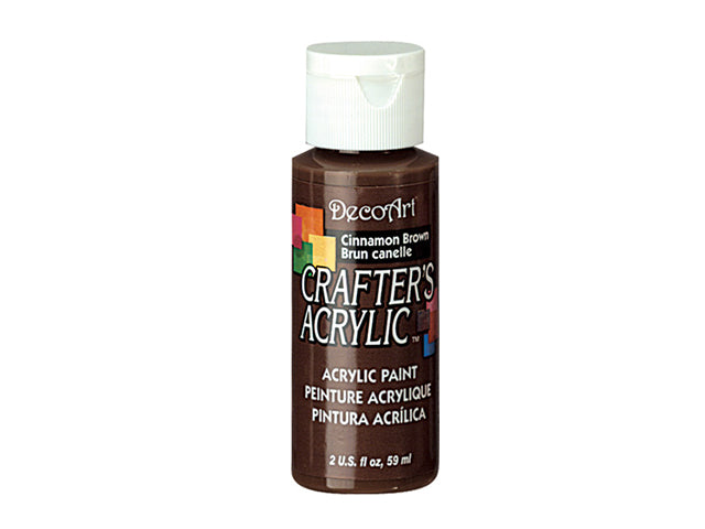 Crafter's Acrylic All Purpose Paint 2oz Cinnamon BROWN.