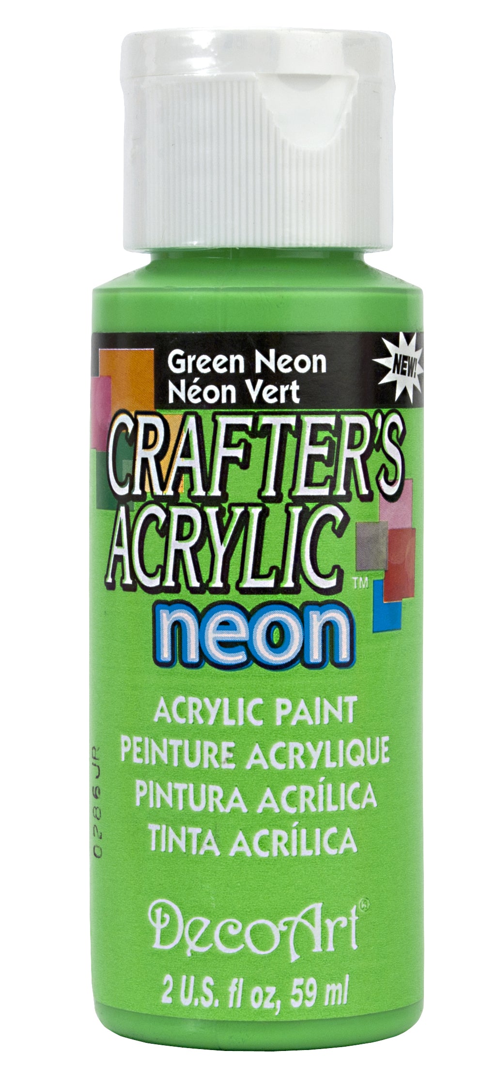 Crafter's Neon Acrylic Paint, 2 oz., Pink Neon