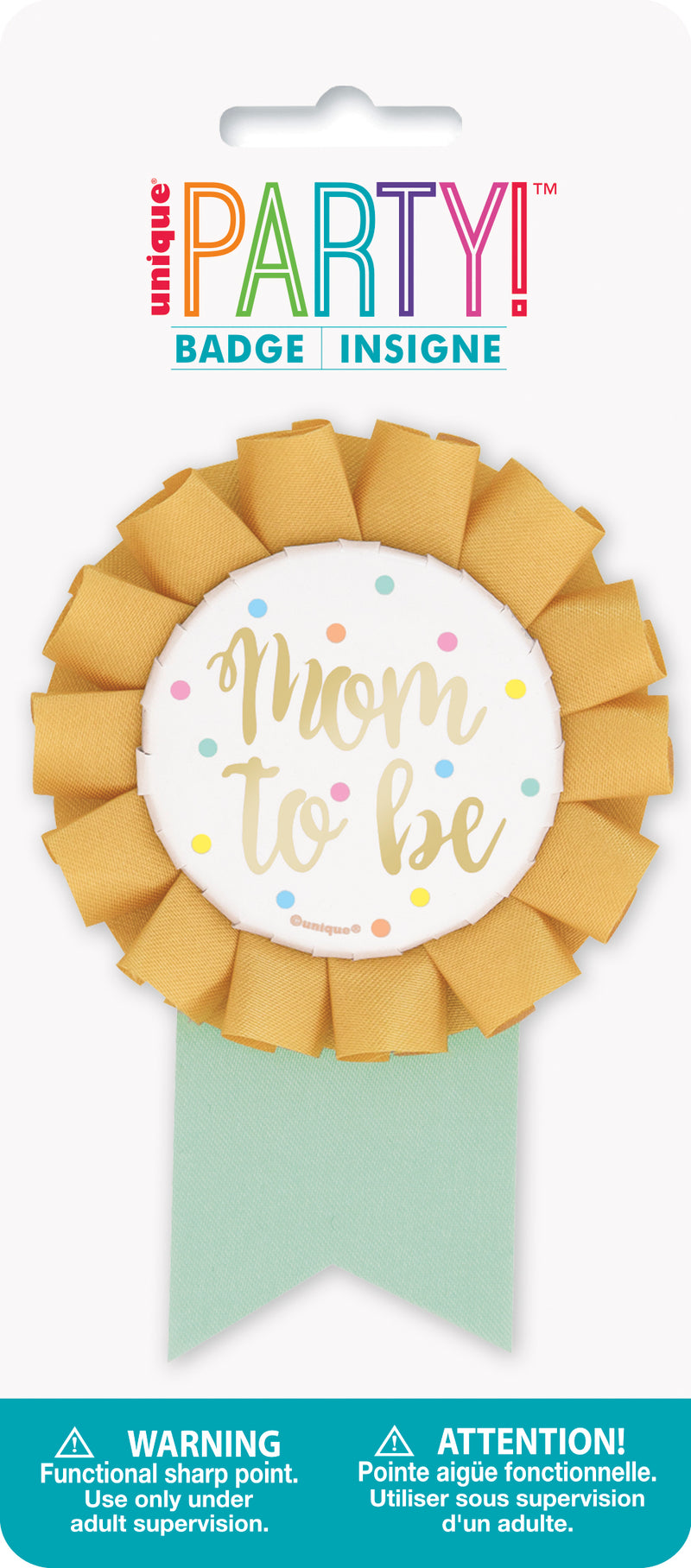 Oh Baby Gold Baby Shower Mom To Be Baby Shower Badge