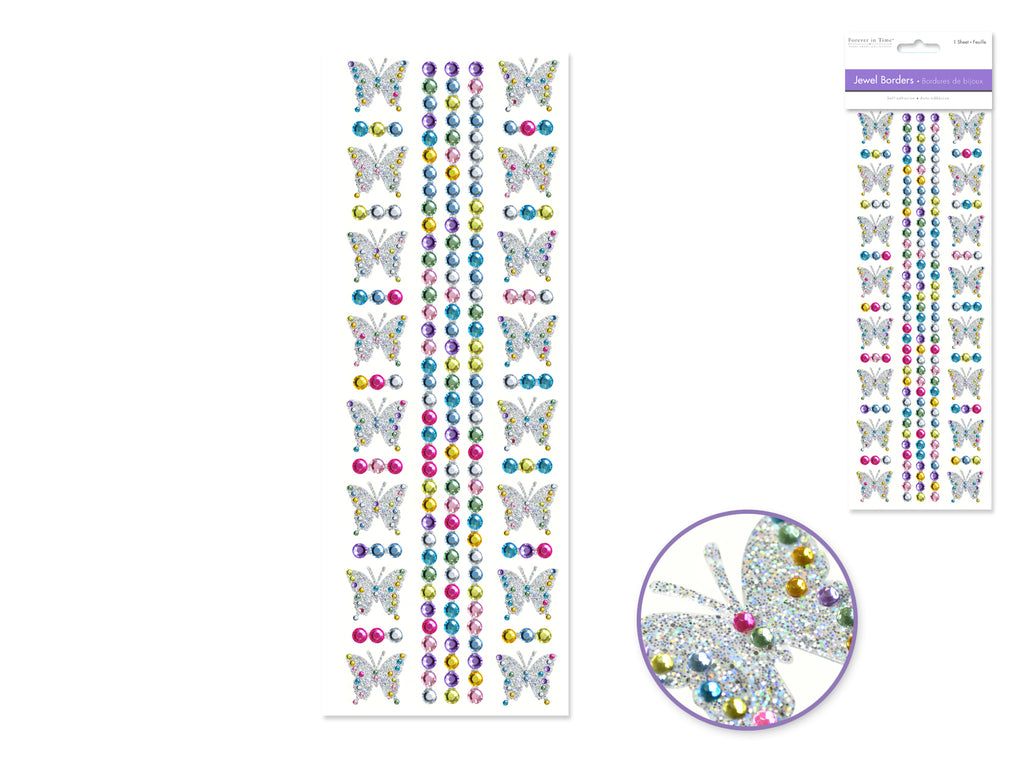 Card Making Supplies Scrapbooking Supplies Jewel Stickers Jewel  Embellishments Embellishments Jewel Border Stickers 