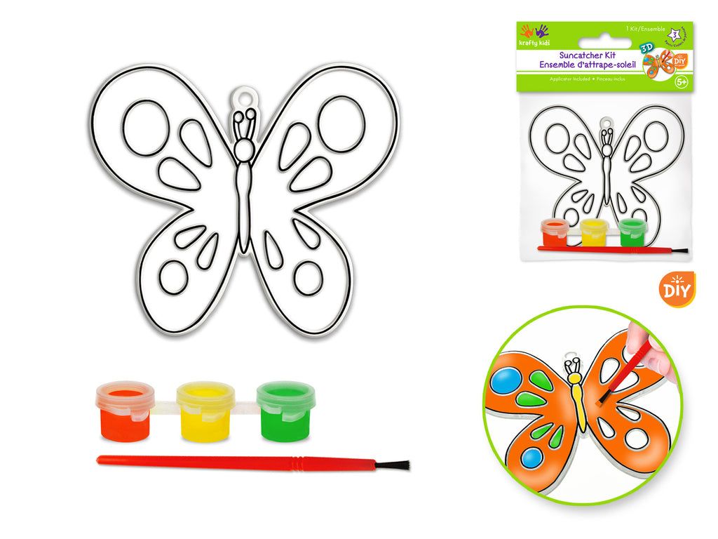 Krafty Kids DIY 3D Suncatcher Kit - Butterfly