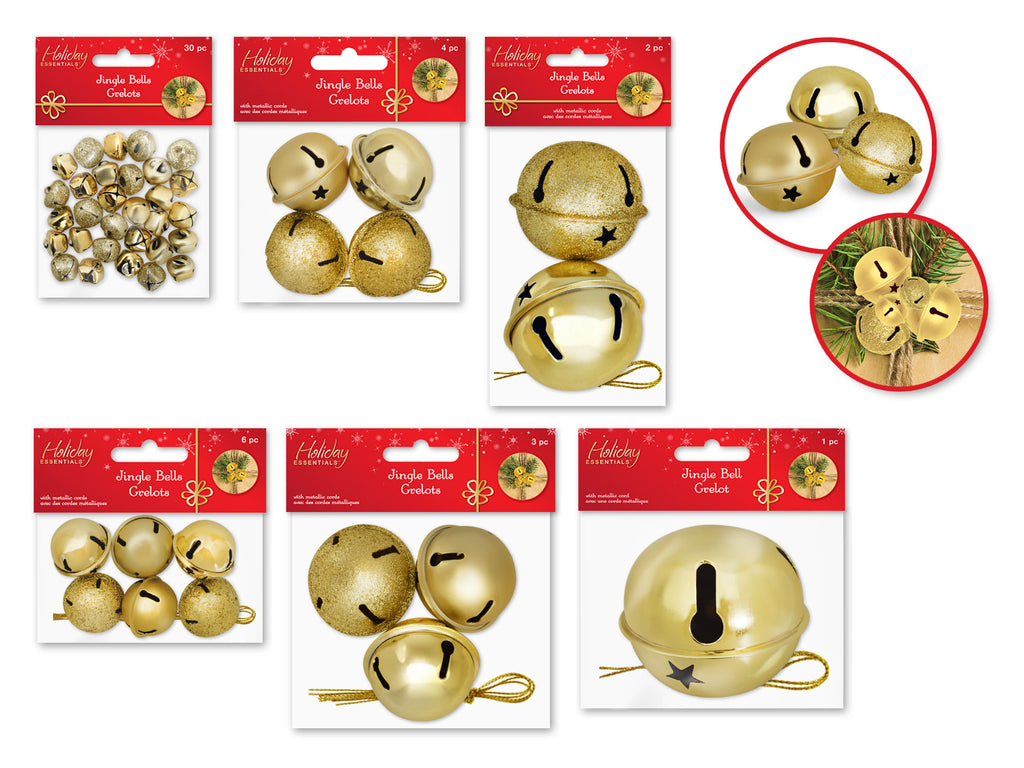 Gold Craft Jingle Bells - Craft Bells