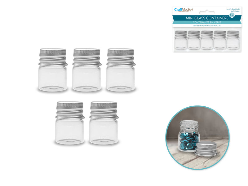 Glass Bottles Mini Containers