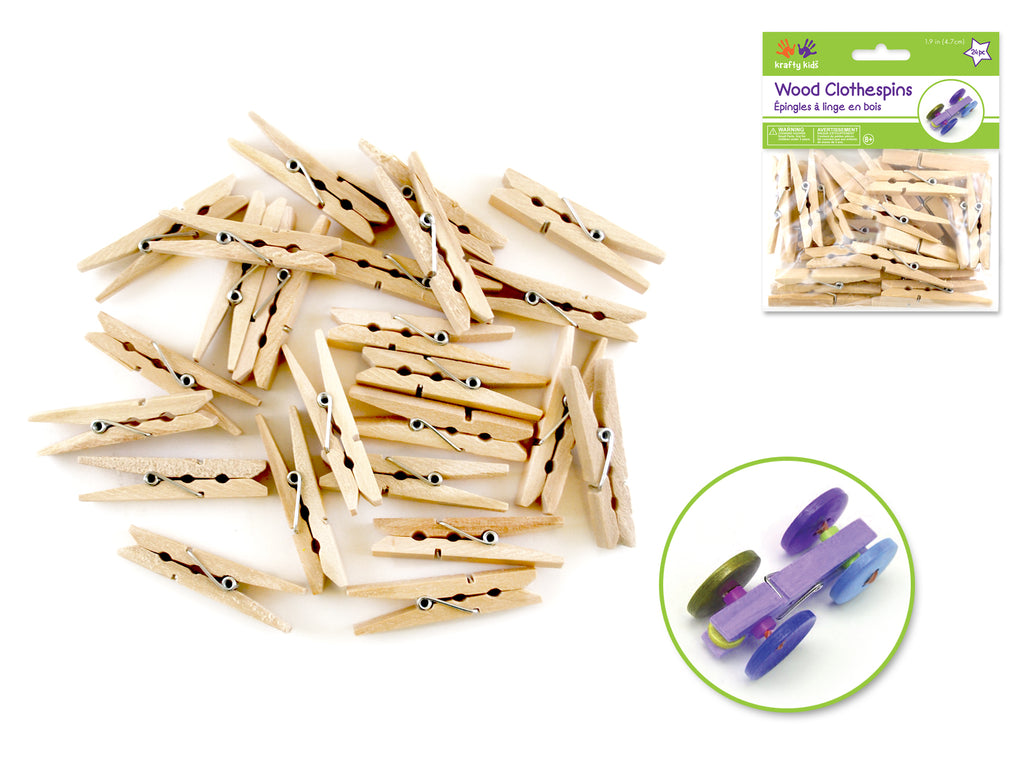 Jumbo Wooden Clothespins