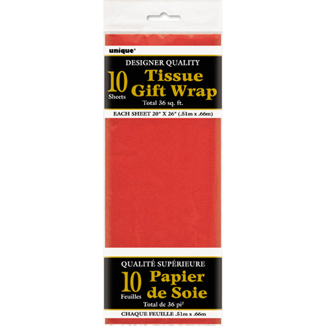 Red Tissue Sheets