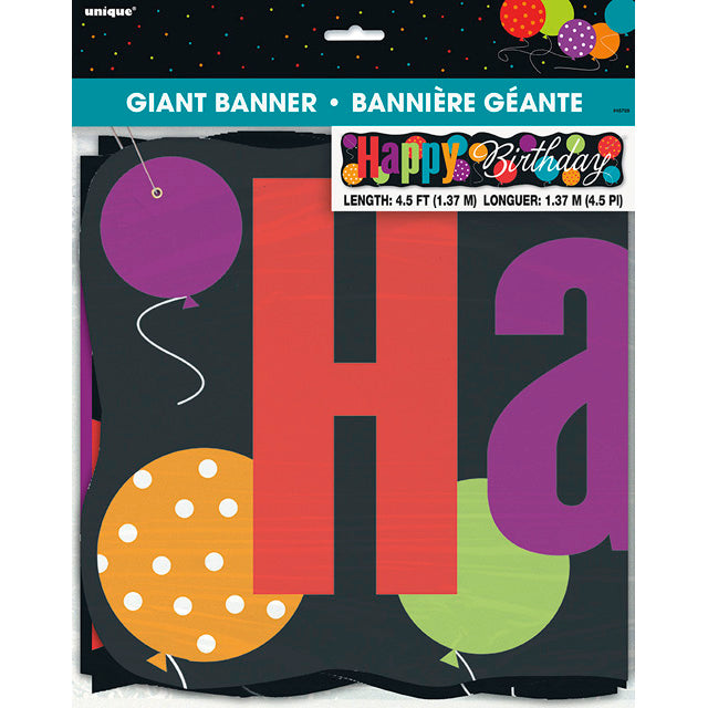 Birthday Cheer Giant Jointed Banner