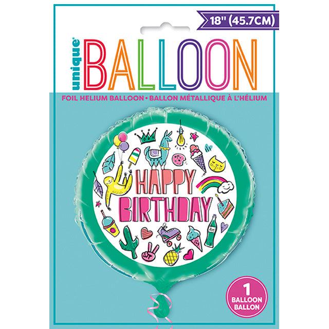 Favorite Things Birthday Foil Balloon