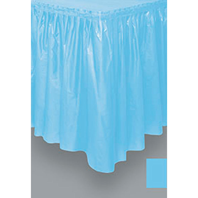 Powder Blue Table Skirt