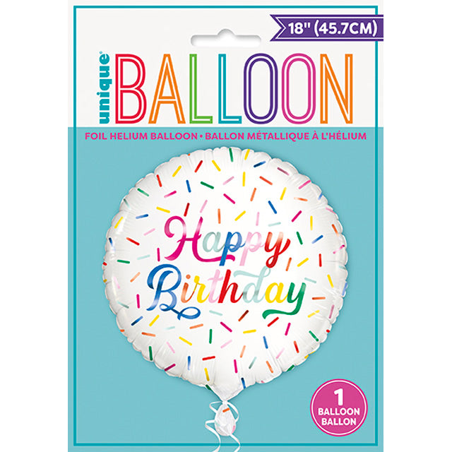 Birthday Sprinkle Happy Birthday Foil Balloon