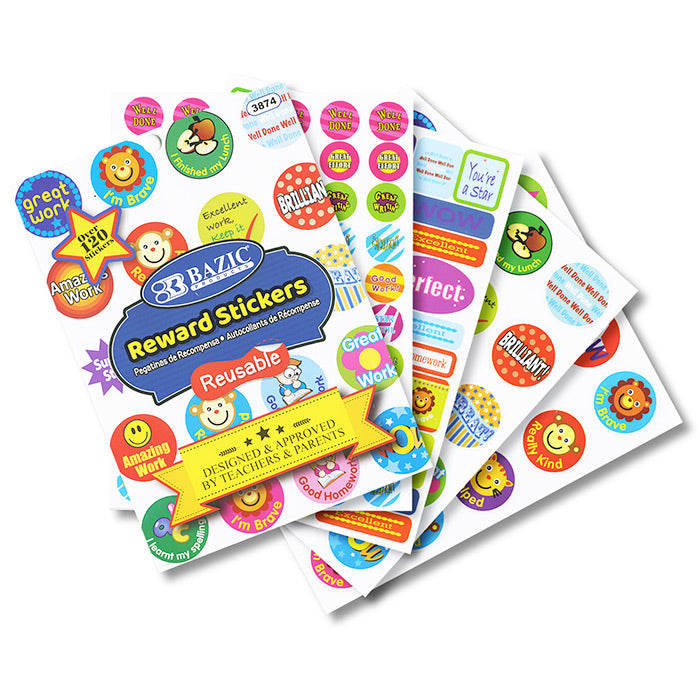 Bazic Alphabet Plastic Sticker Book