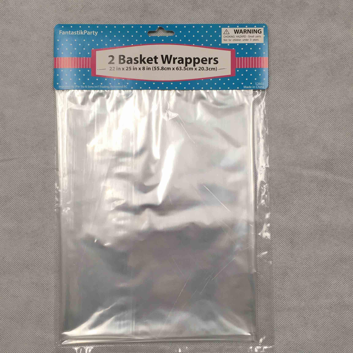Translucent Clear Basket Wrapper