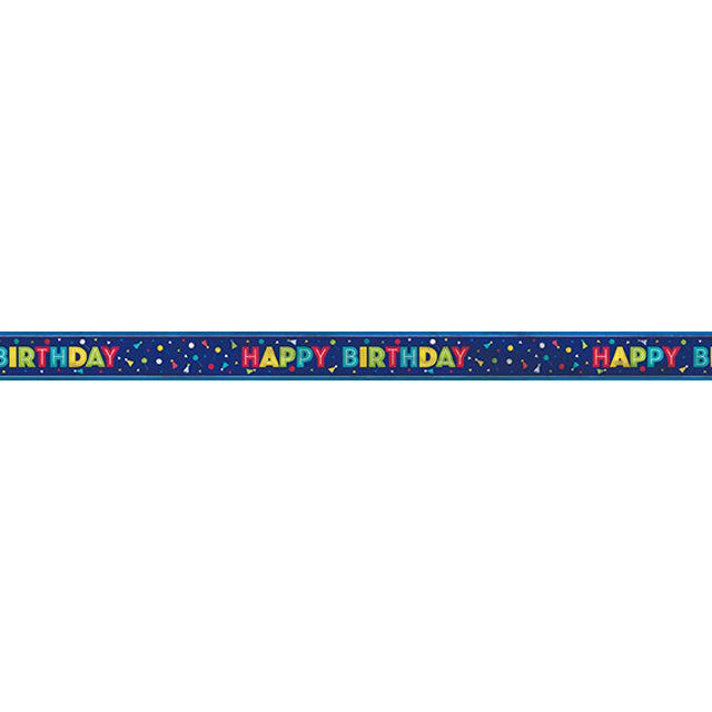 Peppy Birthday Foil Banner