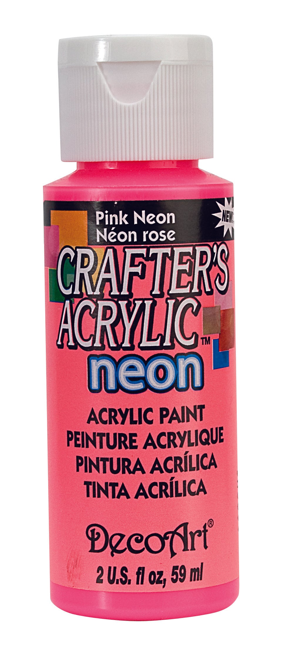 Neon Pink Acrylic Paint