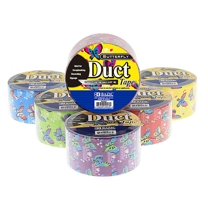 Bazic 1.88 x 5 Yards Butterfly Series Duct Tape
