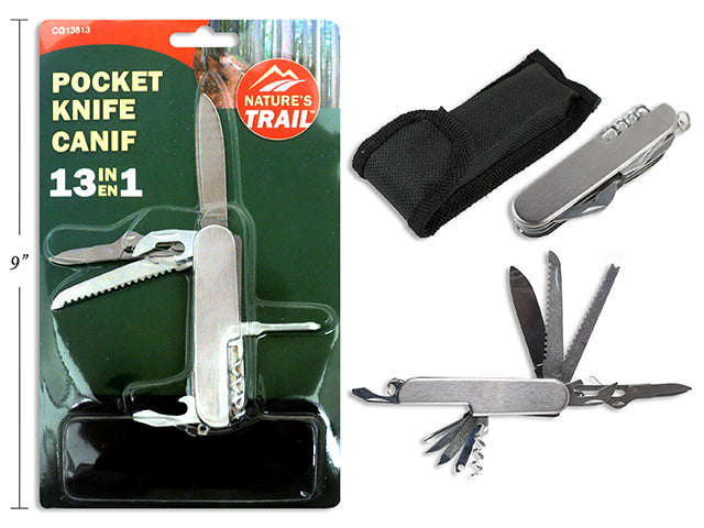 Pocket Camping Knife With 13 Functions