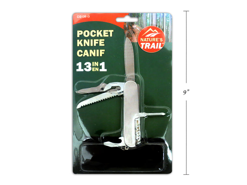 Pocket Camping Knife With 13 Functions