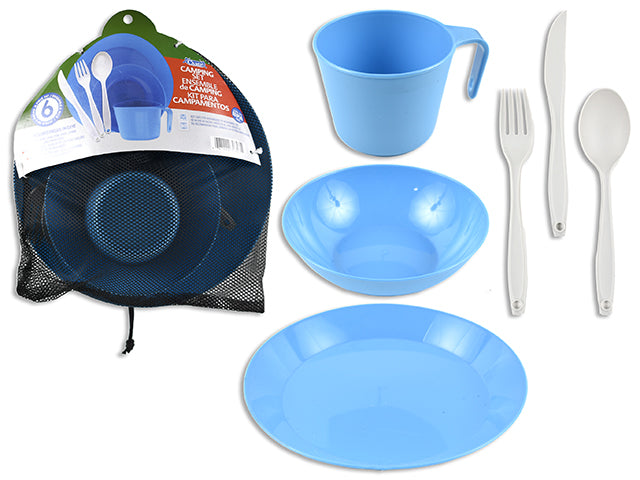 Plastic Camping Dinnerware Set