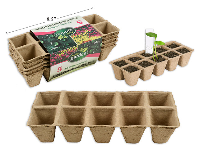 Paper Peat Pot Seed Starters 5 Pack