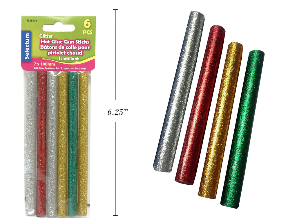 Glitter Glue Stick For Glue Gun 6 Pack