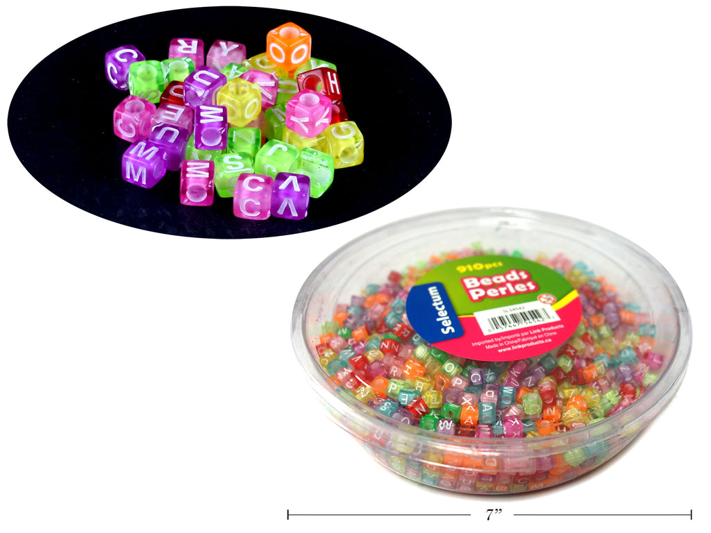 Assorted Plastic Colored Beads Kit