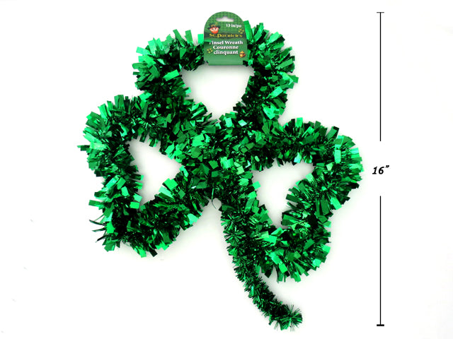 Shamrock Chucky Tinsel Wreath
