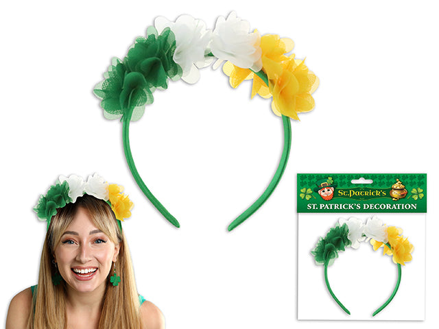 St Patricks Day Floral Headband