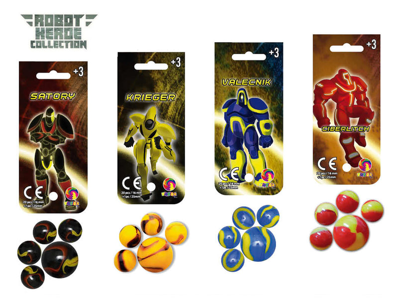 Robot Heroes Collection Marbles