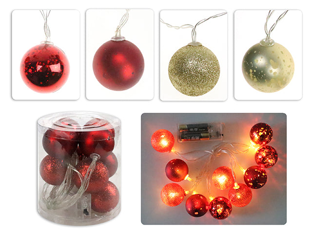 Christmas Battery Operated Ornament String Lights