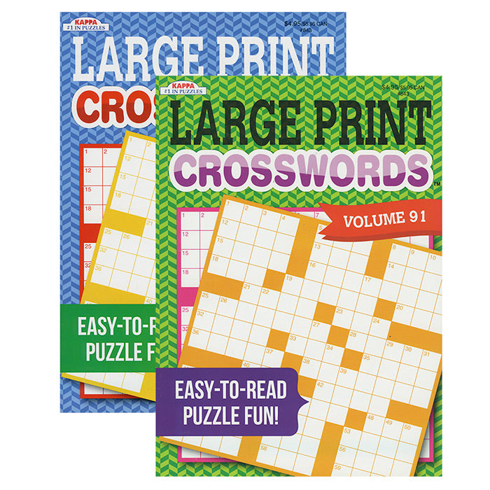 Kappa Large Print Crossword Book