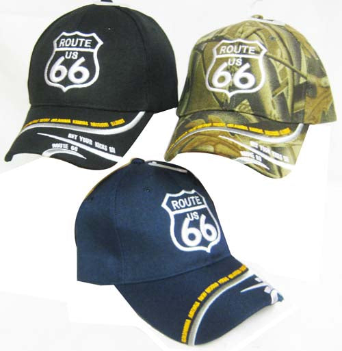 Route 66 Embroidered Hat