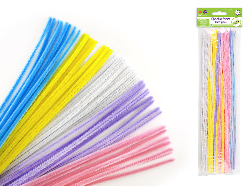 Pastel Chenille Pipe Cleaners Value Pack, 100ct. by Creatology