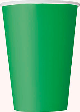 Emerald Green Cups Large 10 Pack