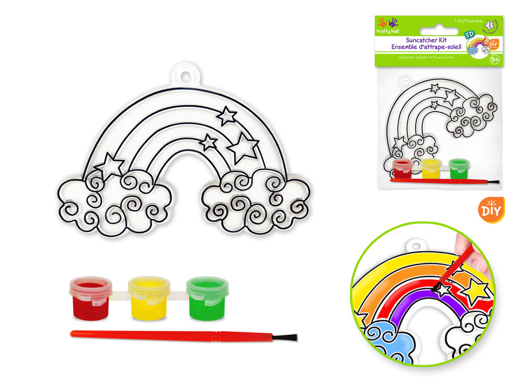 Krafty Kids DIY 3D Suncatcher Kit - Rainbow