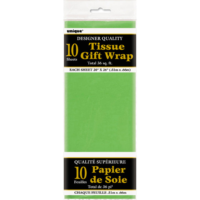 Lime Green Tissue Sheets