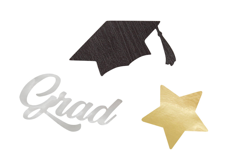 Stars And Caps Graduation Jumbo Foil Confetti