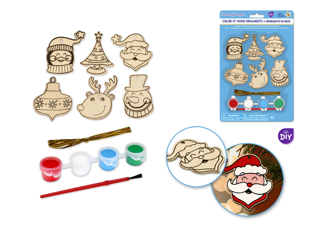 Seasonal Wonders DIY Wooden Cross Stitch Ornament Kit