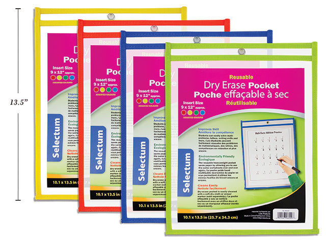 Reusable Dry Erase Pockets