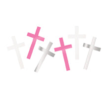 Fancy Pink Cross Foil Confetti
