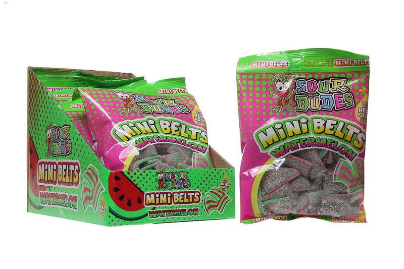 Sour Dudes Mini Belts Wtmel 4.5Oz