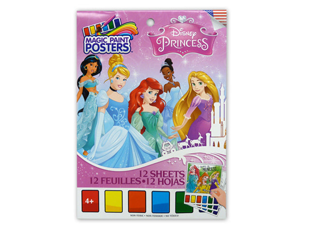 Small Disney Princess Paint Poster Book