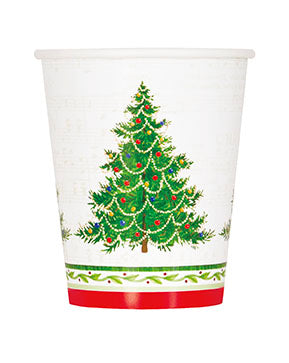 8 Classic Xmas Tree 9Oz Cup