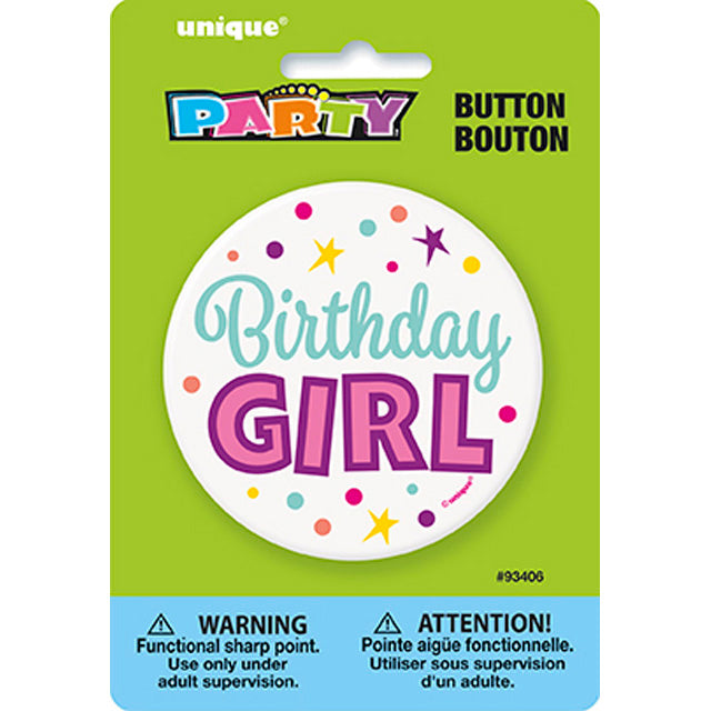 Birthday Girl Button