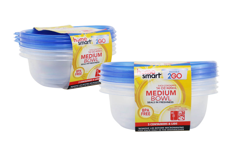 PLASTIC CONTAINER 14 OZ 48/3PK