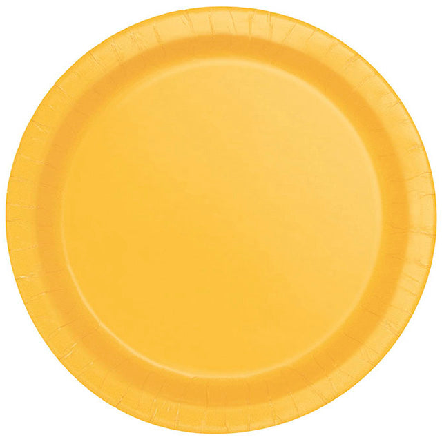 Sunflower Yellow Plates Large