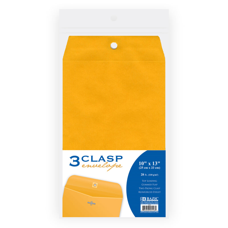 Bazic Clasp Envelope 3 Pack