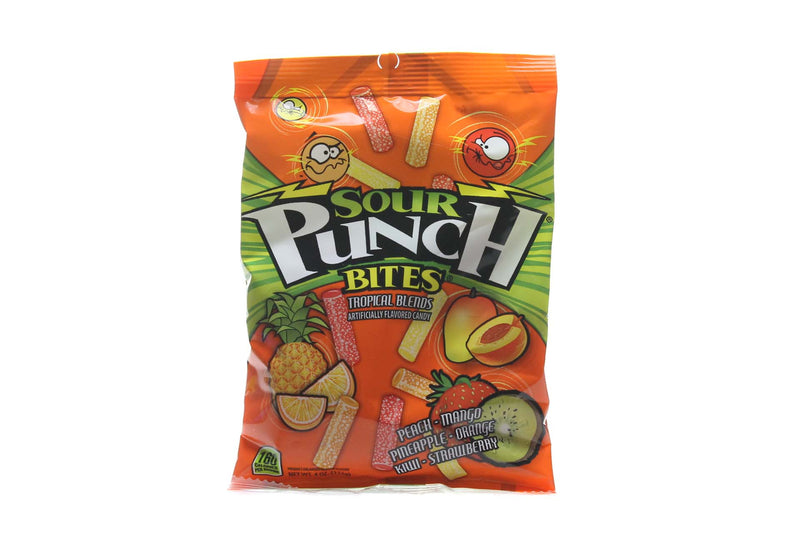 Sour Punch Peg Bites Tropic 4 Oz