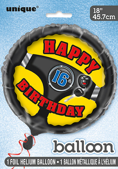 Car Birthday Foil Balloon