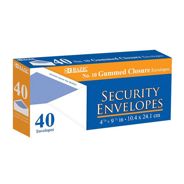 Bazic Security Envelopes 40 Pack