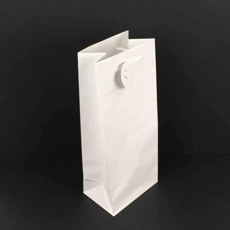 Matte White Wine Bag