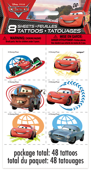 48 Disney Cars Color Tattoos